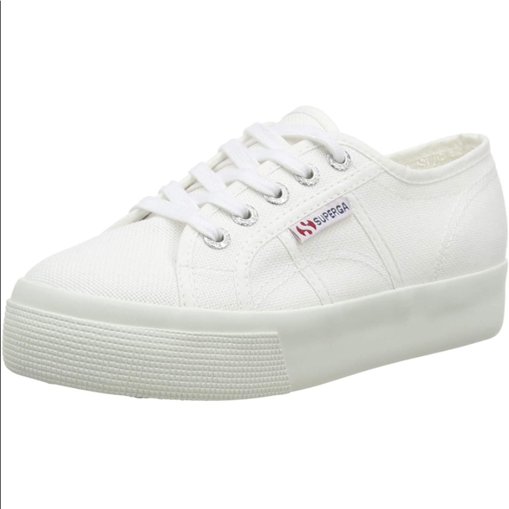Superga Platform Tennis Shoes Sz 9 COTW. NWT